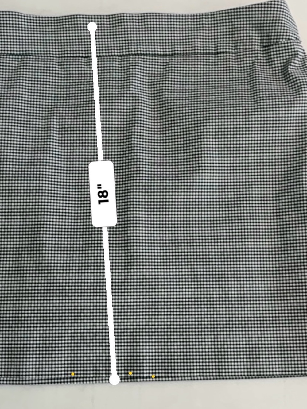 Counterparts Black & White Micro Check Skort – Size 14P - Picture 4 of 4